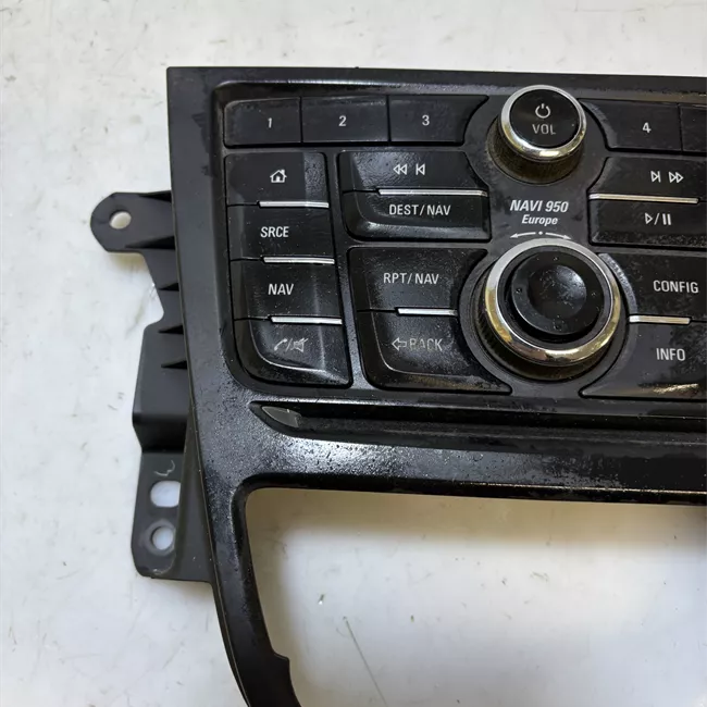 Blocco comandi autoradio con telefono nero