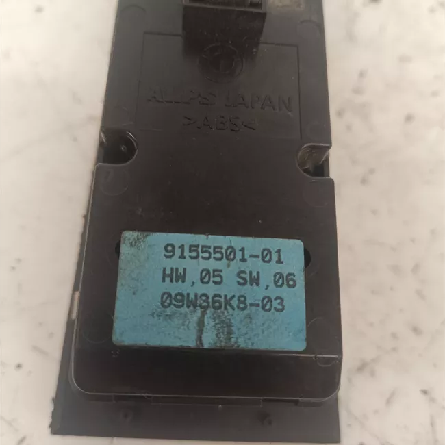 Interruttore alzacristalli porta anteriore sinistro Nero