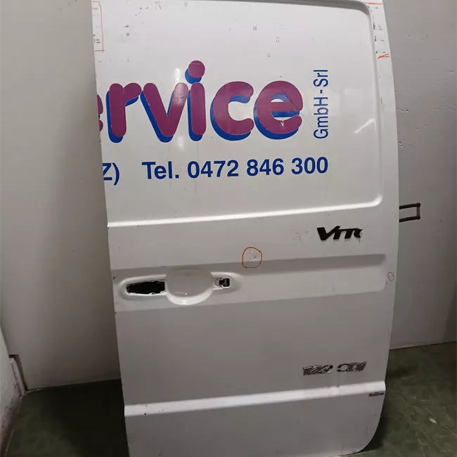 Porta carico posteriore a battente destra apertura 180° lamierata