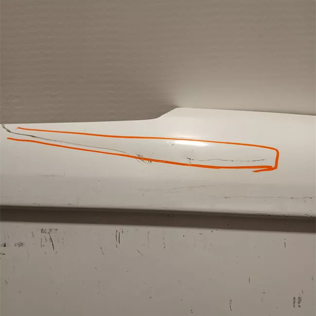 Porta carico posteriore a battente destra apertura 180° lamierata