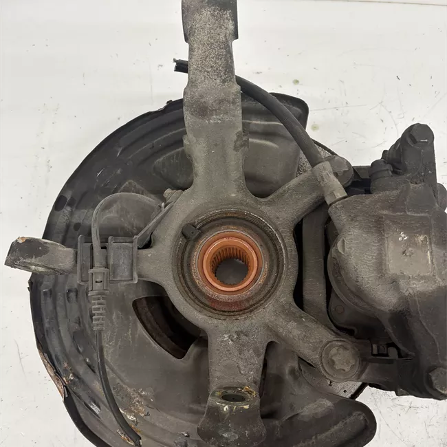 Montante sospensione anteriore sinistro con protezione disco/mozzo/cuscinetto