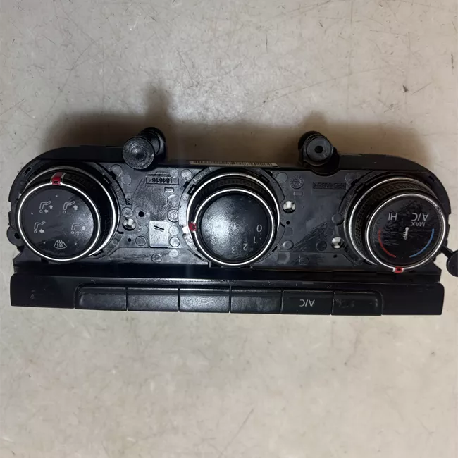 Blocco comando climatizzazione aria condizionata manuale nero satinato/alluminio