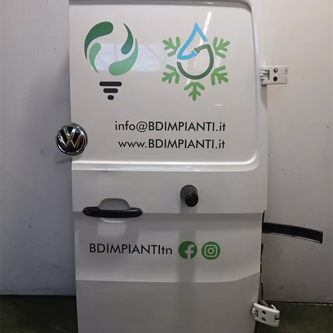 Porta carico posteriore a battente destra Lamierata