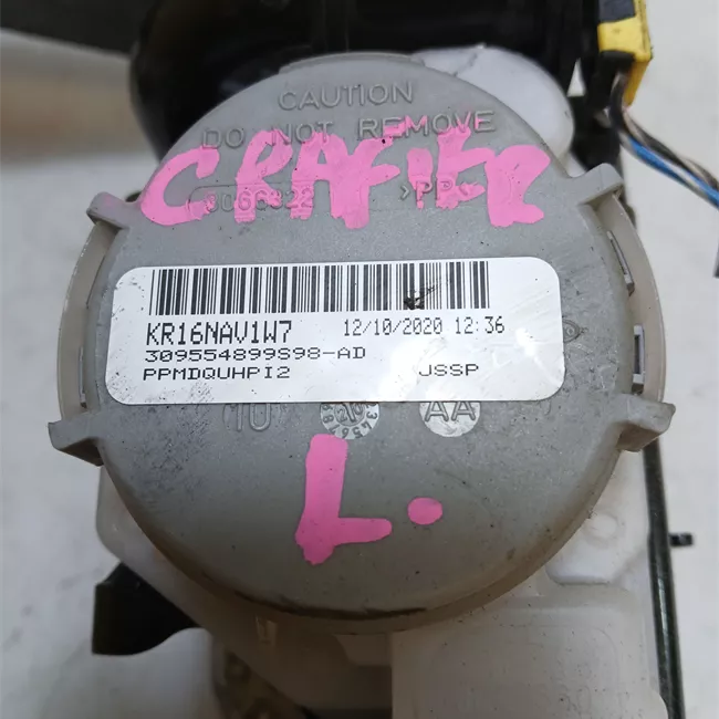 Cintura di sicurezza anteriore sinistra nero satinato