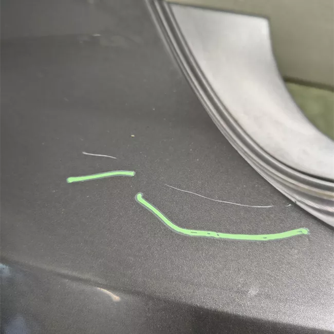 Paraurti posteriore con sensori parcheggio primer