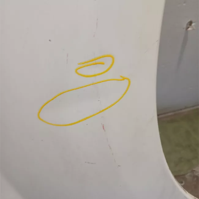 Parafango anteriore destro