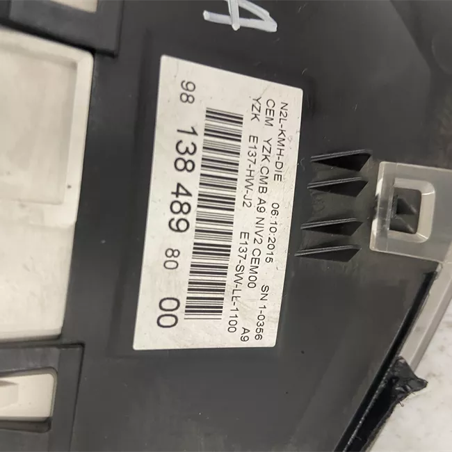 Quadro strumenti completo bianco/cromo