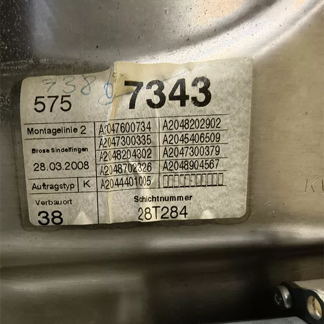 Alzacristallo elettrico porta posteriore sinistro