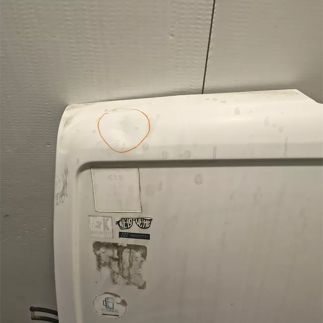 Porta carico posteriore a battente sinistra apertura 180° lamierata