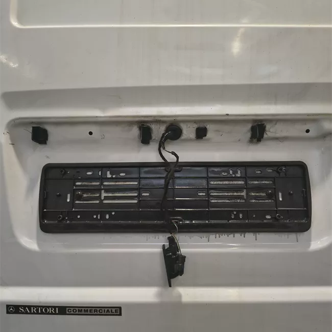 Porta carico posteriore a battente sinistra apertura 180° lamierata