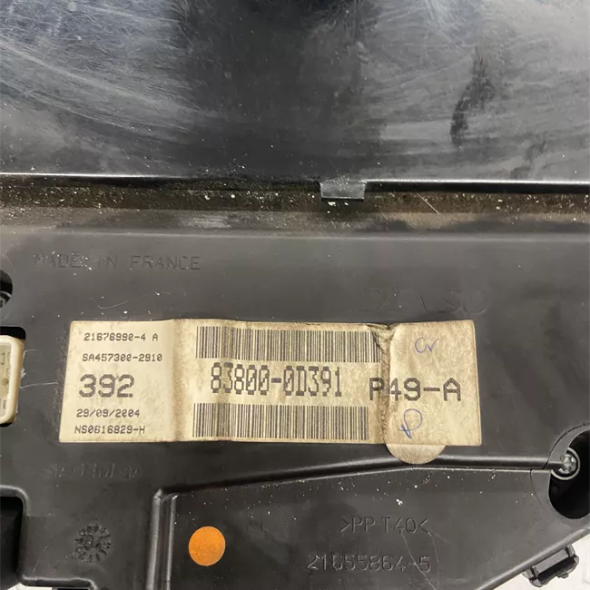 Quadro strumenti completo 01/01>02/03<, digitale