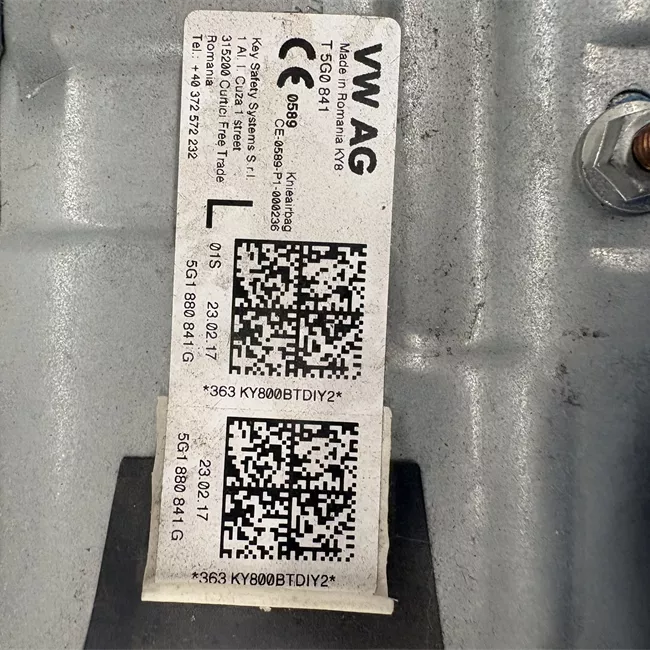 Dispositivo airbag lato passeggero