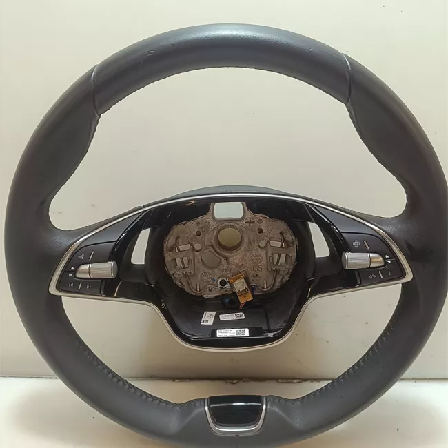 Volante Pelle multifunzione Sport nero/cromo