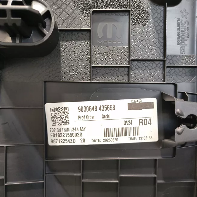 Pannello interno porta anteriore destro Appoggiabraccio tessuto nero/grigio