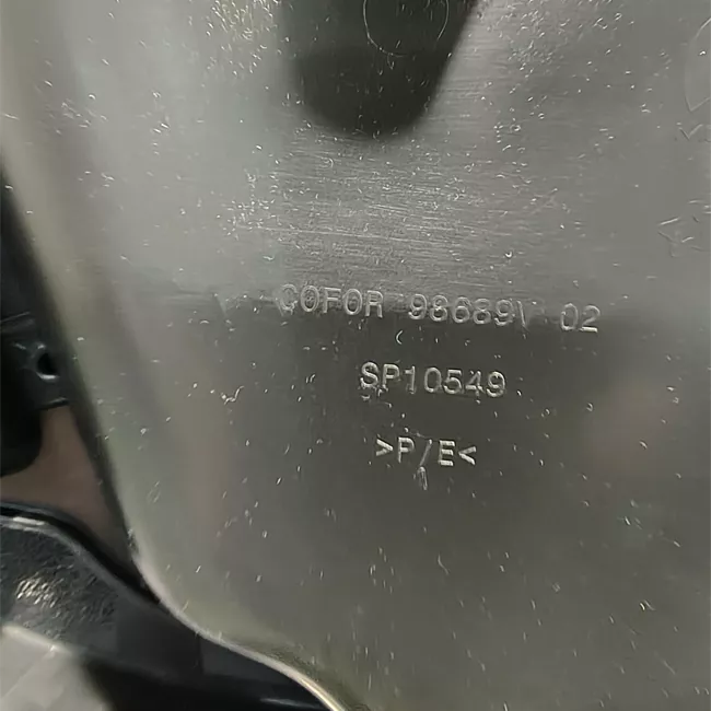 Pannello interno porta anteriore destro Appoggiabraccio tessuto nero/grigio