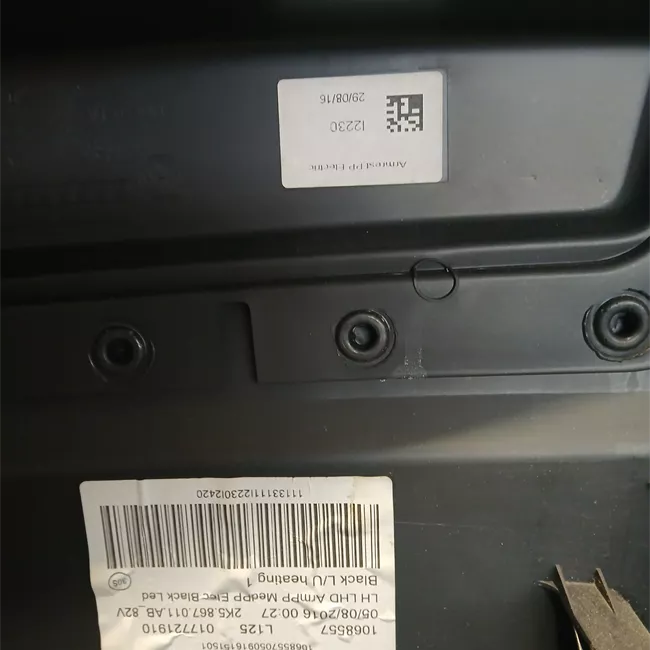 Pannello interno porta anteriore destro alzacristallo elettrico nero titanio