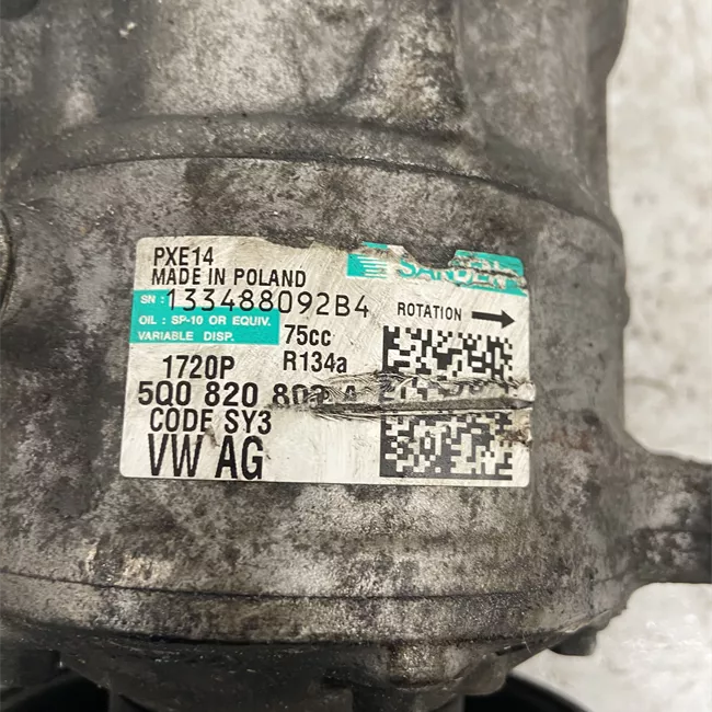 Compressore aria condizionata Fluido refrigerante r134a