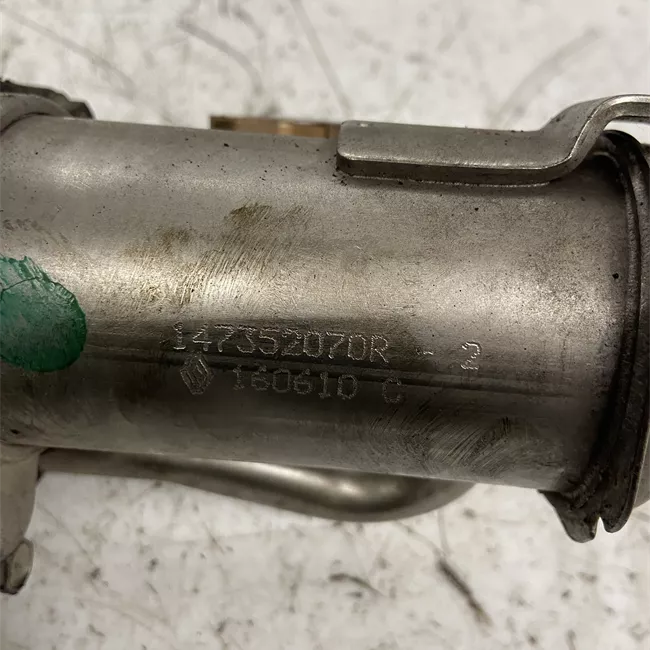 Scambiatore calore EGR con raccordo e tubo recupero gas