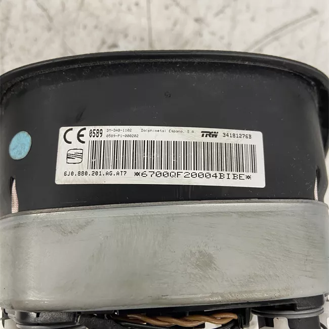 Dispositivo airbag lato guida nero cabone