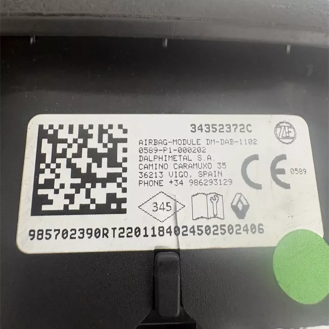 Dispositivo airbag lato guida