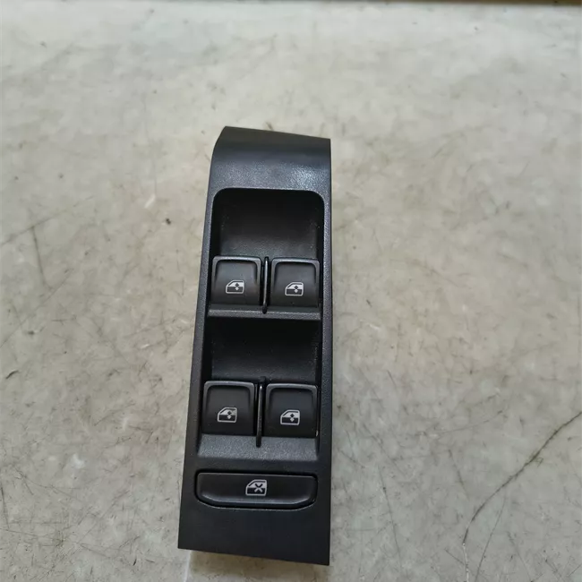 Blocco comandi alzacristalli con circuito comfort nero satinato/bianco