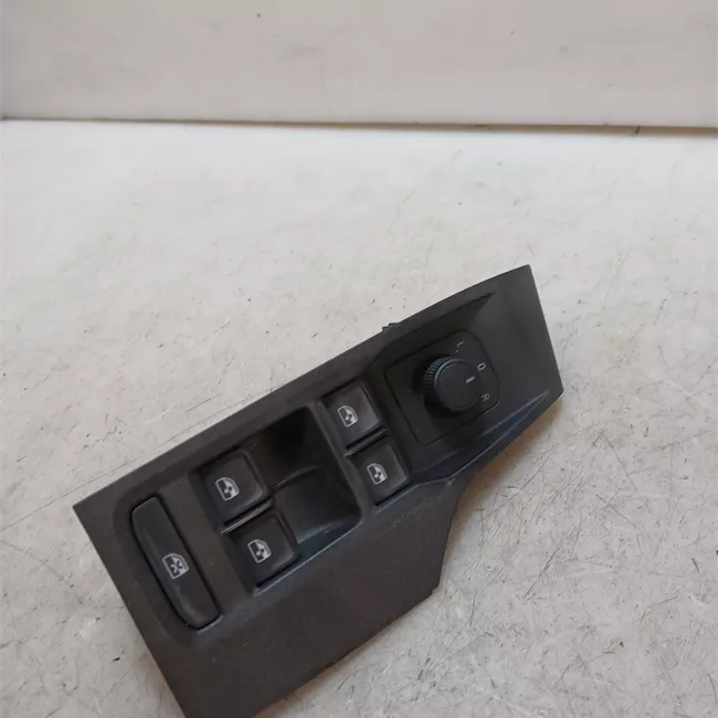 Blocco comandi alzacristalli nero satinato/bianco