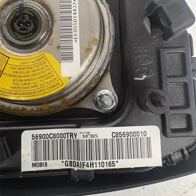 Dispositivo airbag lato guida nero