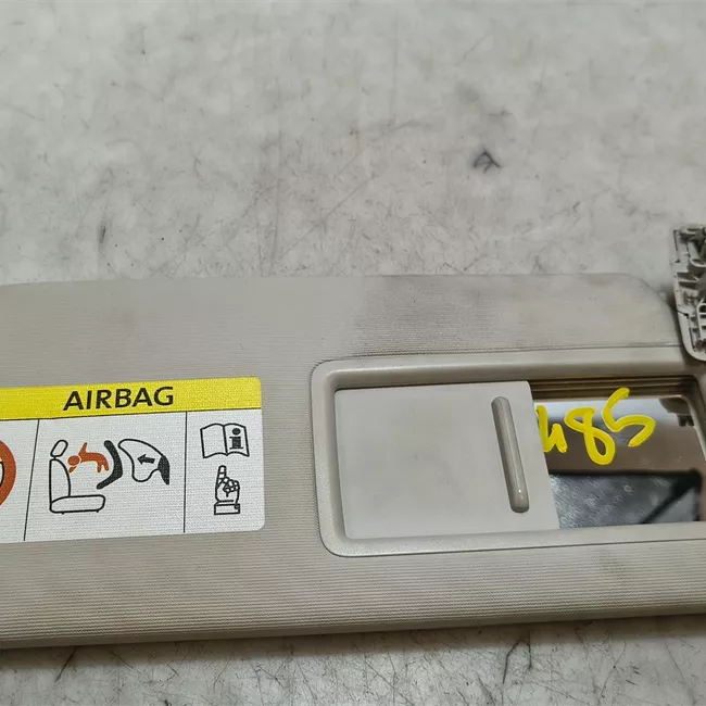 Aletta parasole parabrezza destra illuminumero/taschino ticket nero