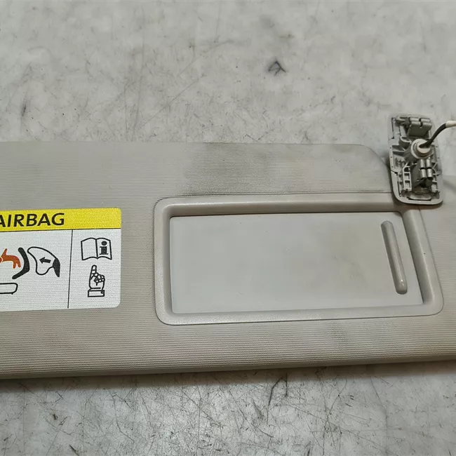 Aletta parasole parabrezza destra illuminumero/taschino ticket nero
