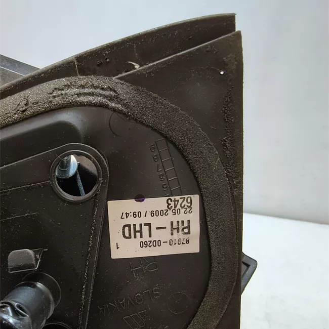 Retrovisore esterno destro con cristallo