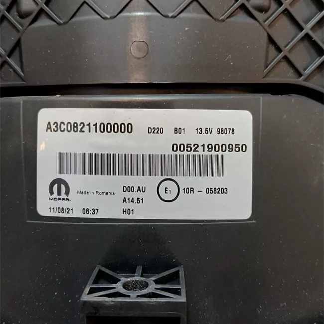 Quadro strumenti completo
