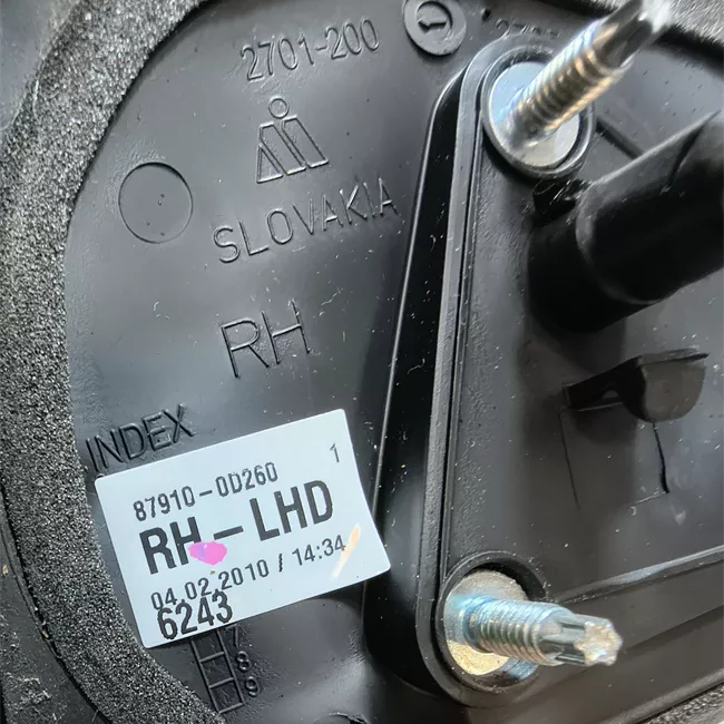 Retrovisore esterno regolazione elettrica destro con cristallo riscaldato