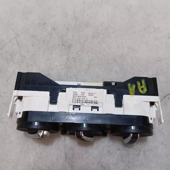 Blocco comando climatizzazione aria condizionata regolazione meccon applic. alluminio