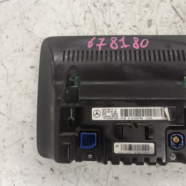 Display navigatore satellitare autorad audio, pacchetto azioni