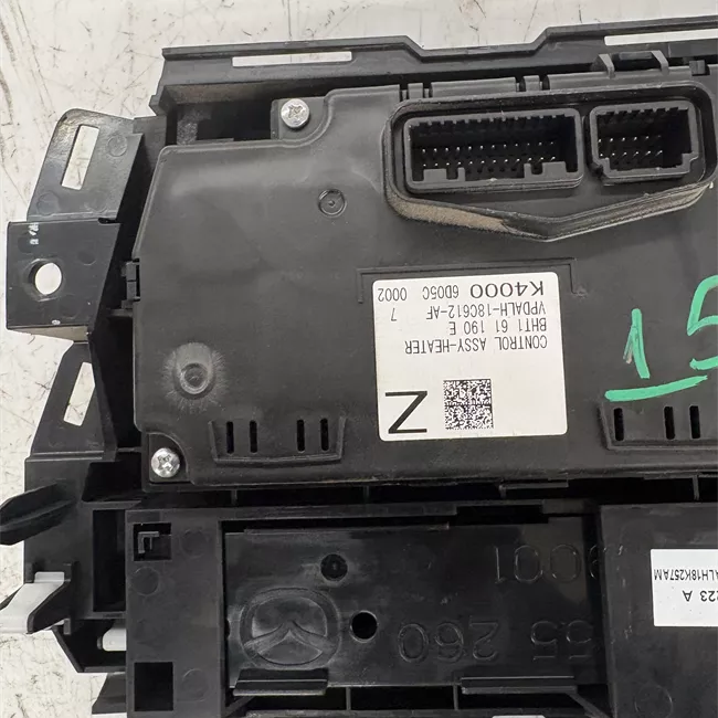 Blocco comando climatizzazione aria condizionata auto
