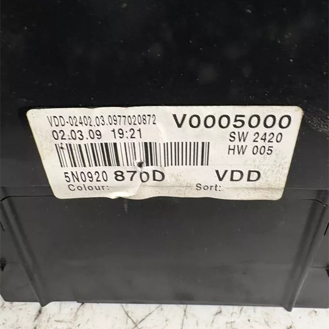 Quadro strumenti completo