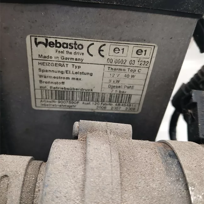 Blocco comando climatizzazione con riscaldamento manuale nero