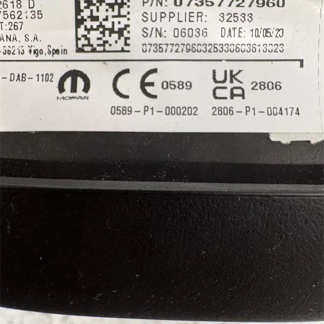 Dispositivo airbag lato guida