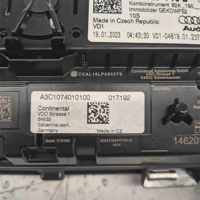 Quadro strumenti completo